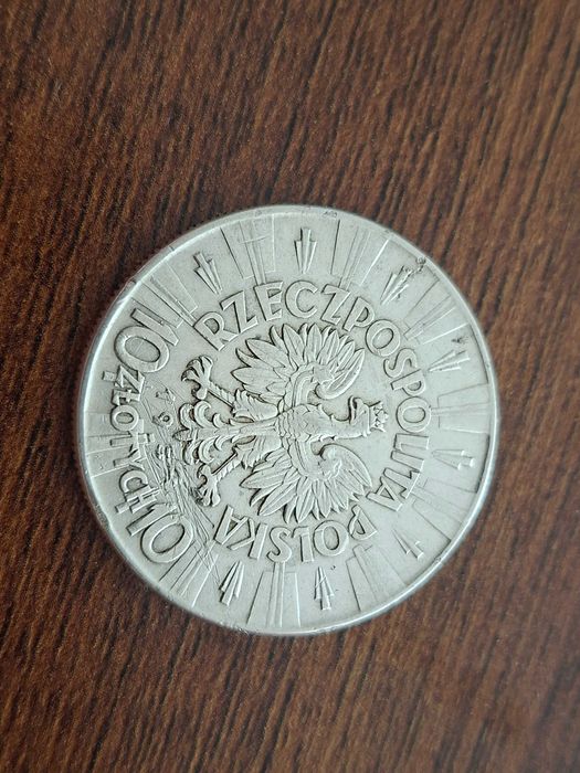 Moneta Piłsudski 10 zł 1939r