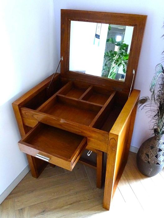 Indyjska konsola / pomocnik z drewna egzotycznego - AlmiDecor