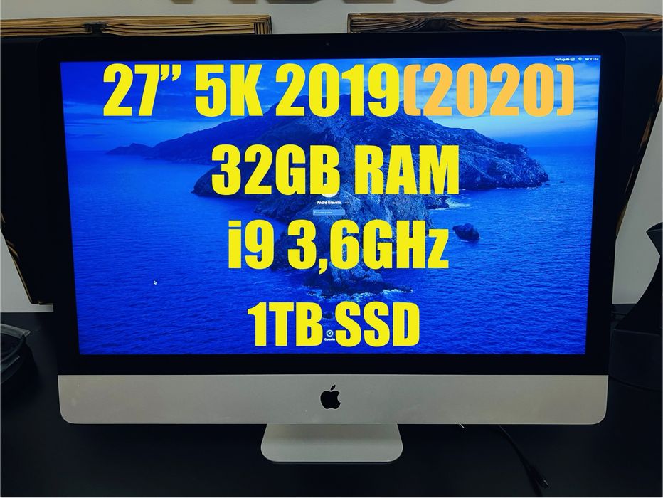 Imac 27” 5K | 2019 | i9 3,6 | 32GB | 1TB SSD64284519204097120