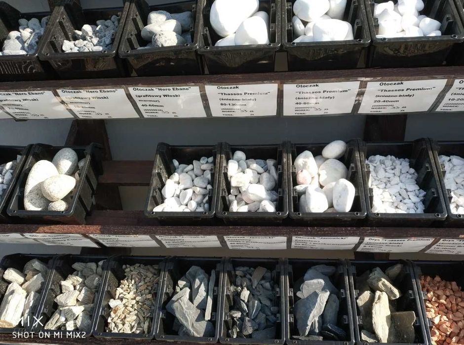 OZDOBNE KRUSZYWA podłoże otoczak grys żwir lawa pumeks keramzyt