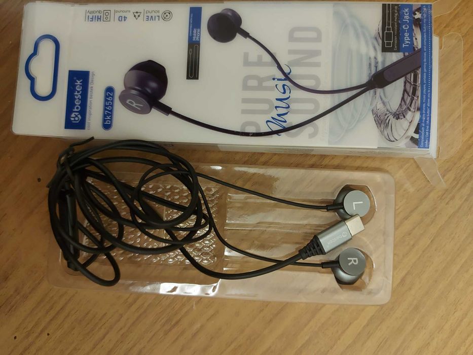 Навушники дротові, Bestek,  нові, висока якість звуку