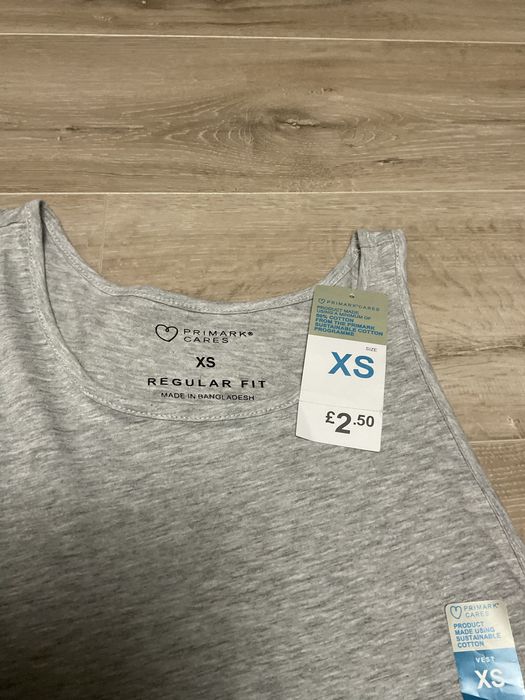 Майка чоловіча бавовняна Primark XS-S НОВА з бірками