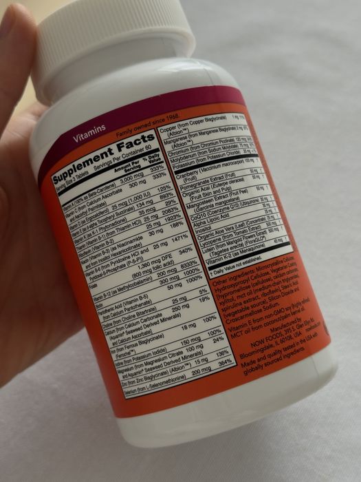 NOW Foods Eve мультивітаміни для жінок 72шт