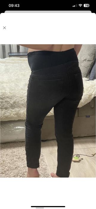 Джинси для вагітних скіні завужені сірі чорні