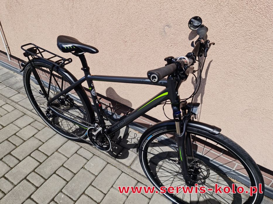 Rower męski CROSSOWY RALEIGH koła 28 aluminium SHIMANO DEORE XT poleca