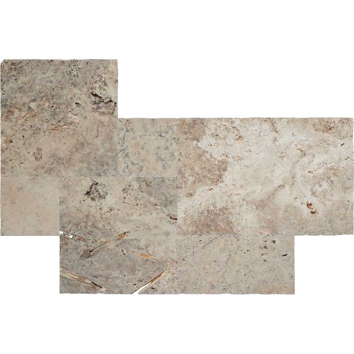 Trawertyn Silver Ash - Kamień Naturalny - Komplet Rzymski