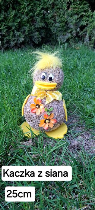 Zajac z siana  ozdoba Wielkanocna