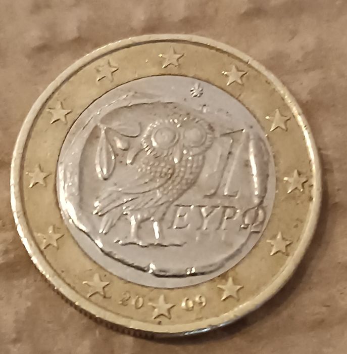 Um euro Grécia  2009