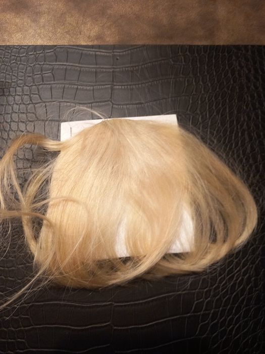 Grzywka do włosów prawdziwe ludzkie włosy blond