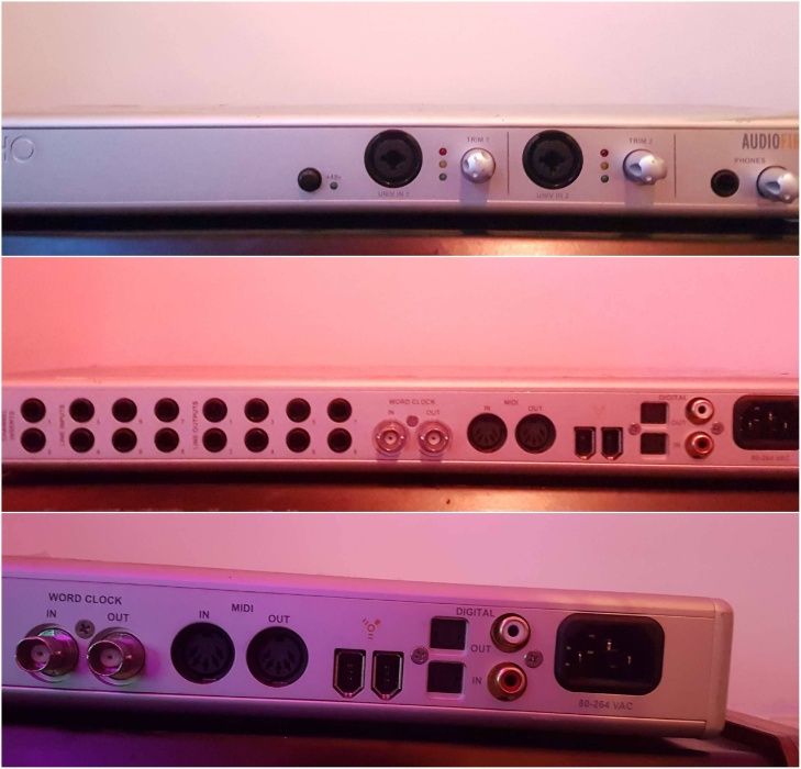 Echo AudioFire8 mkII + Echo Layla 24/96 + Midi Interfaces