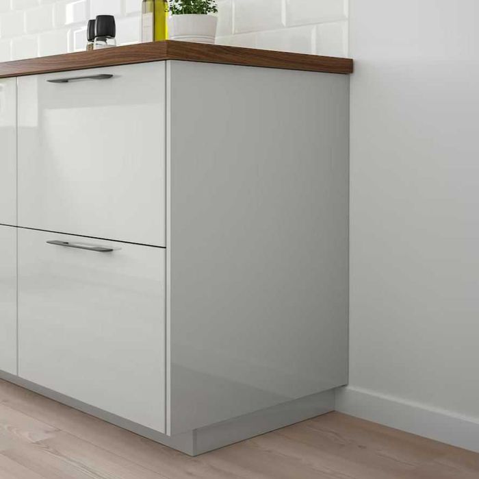 Ikea RINGHULT Panel maskujący nowy, połysk jasnoszary, 62x80 cm