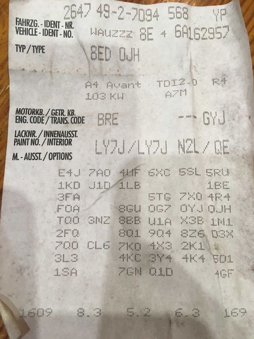 AUDI A4 B7 Kombi Listwa Listwy progowe prawa Lewa stan idealny  LY7J