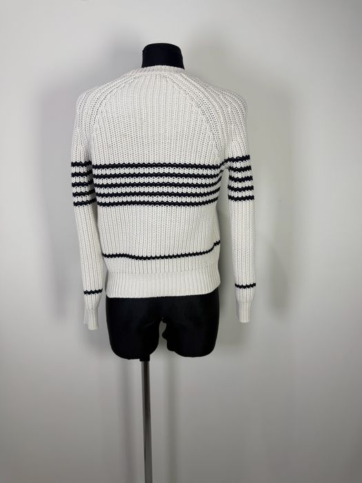 Autograph sweter damski marynarski gruby knit paski biało czarny oversize rozmiar M