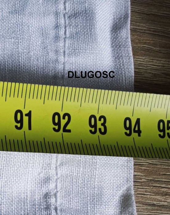 KappAhl białe spodnie lniane lekkie proste 40/42