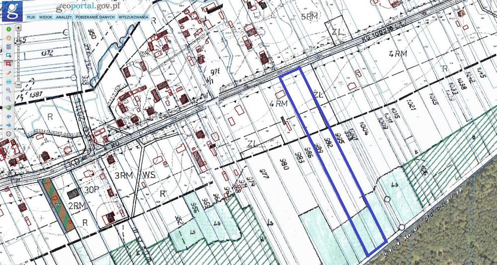 Działka budowlana 1,2 ha – Karolówka, cisza, las, 10 min do Biłgoraja - Widok 5