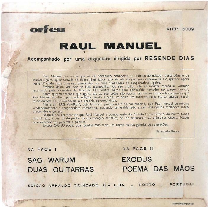 Raul Manuel - - - - - Sag Warum - - - - - EP