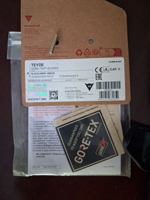 Luvas de mota Dainese TEYDE GORE-TEX