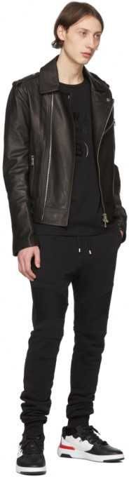 Balmain Pierre Paris Оригинал Мусжкие Свободные Штаны Джоггеры Черные