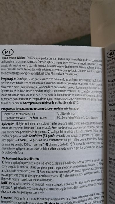 Bona White. Primario para madeira.