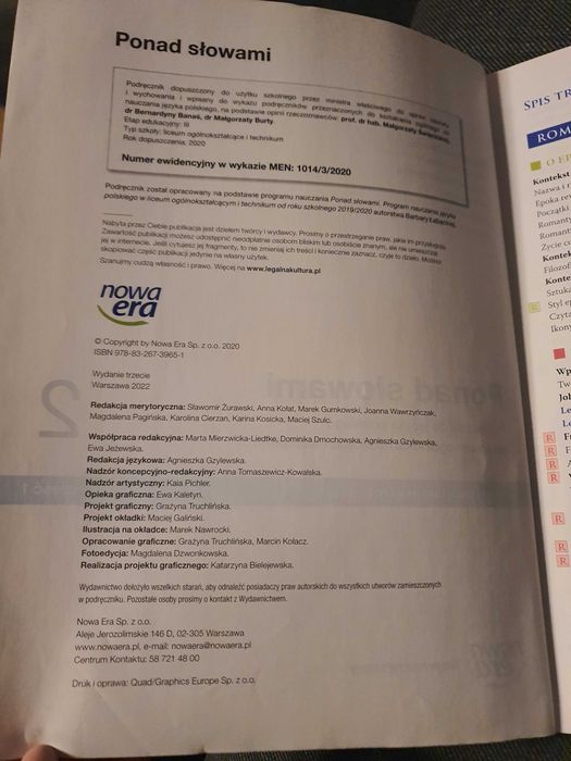 Podręcznik Ponad słowami 2