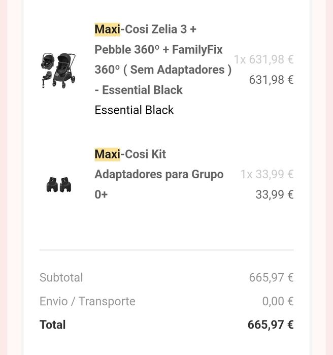 Trio Maxi-Cosi Zelia 3 Convertível + Pebble 360º + FamilyFix 360º