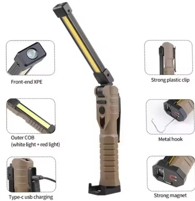 Ліхтар-лампа тактичниий сигнальний акумуляторний світлодіодний