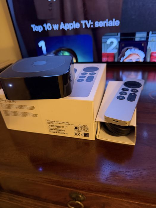 Idealny odtwarzacz multimedialny Apple TV A1625 nowy pilot