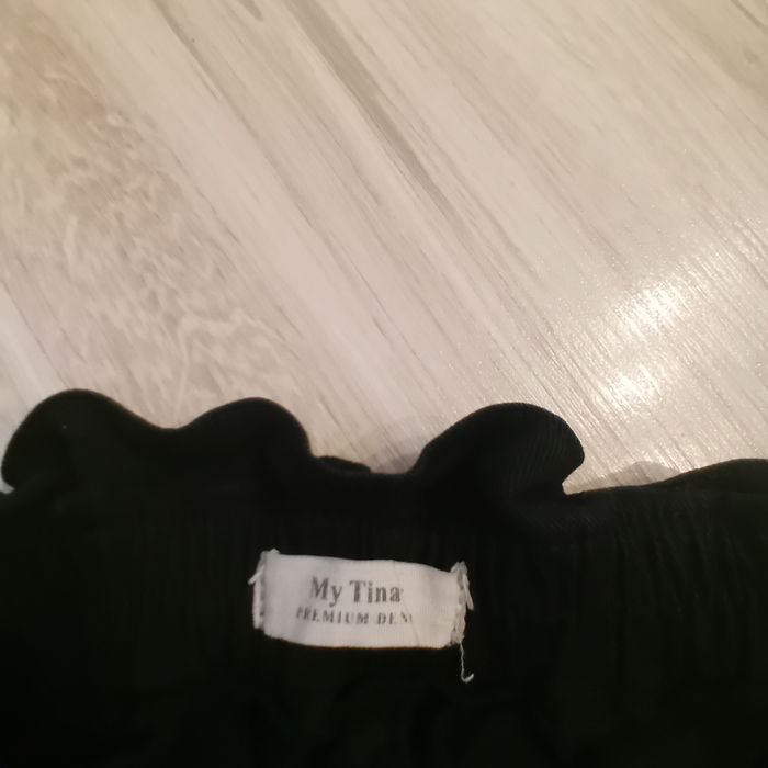 Czarne jeansy mom fit S/M 98% bawełna