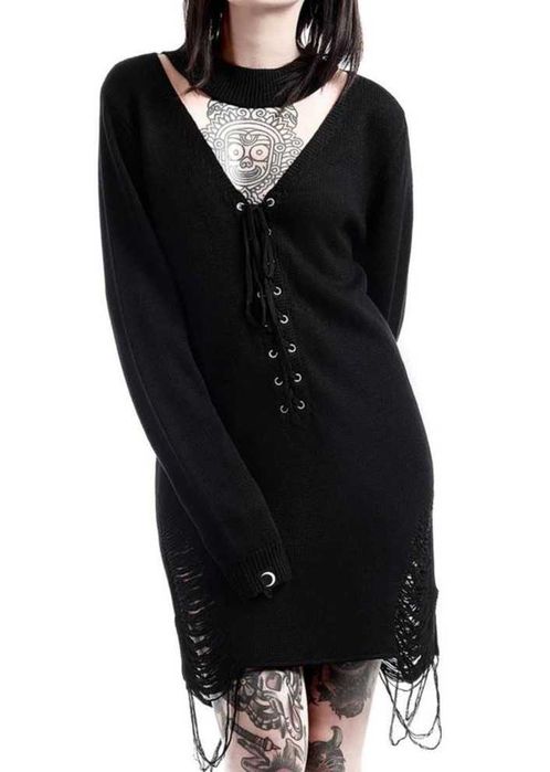 Sweter KILLSTAR goth witch sznurowany dollskill alternative restyle
