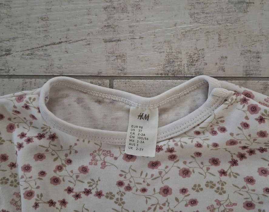 Body z długim rękawem H&M r. 98