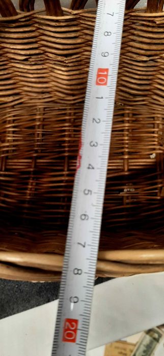 Koszyk wiklinowy prl