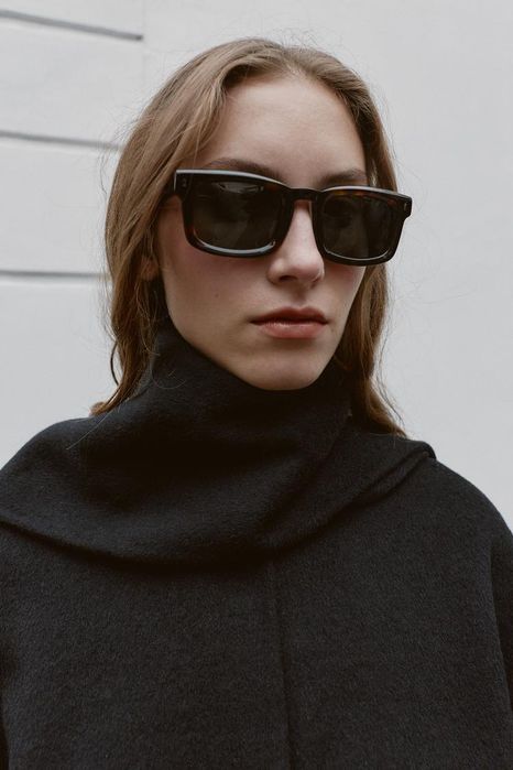 Пальто вовняне zara з шарфом