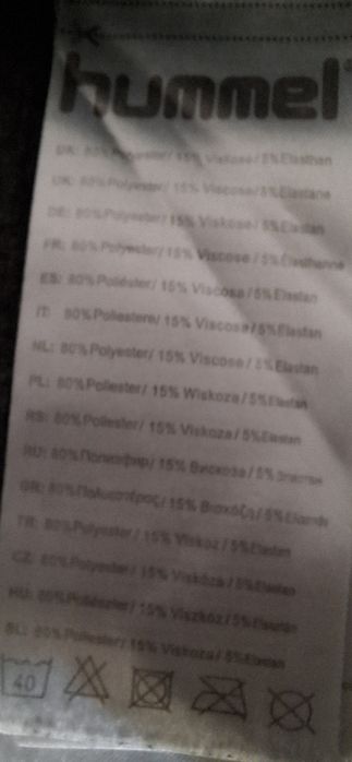 Czarna Bluza HUMMEL z kapturem męska rozm.M