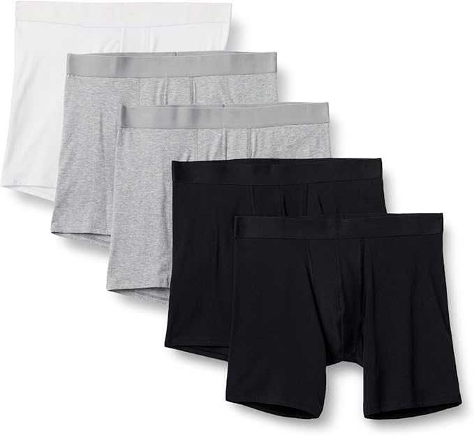 Чоловічі боксери Amazon Essentials Mens Cotton Boxer Shorts, L, 5 in/