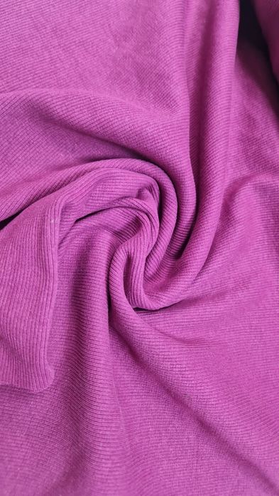 Dzianina rąbek tunel róż-amarant szer.50 cm.