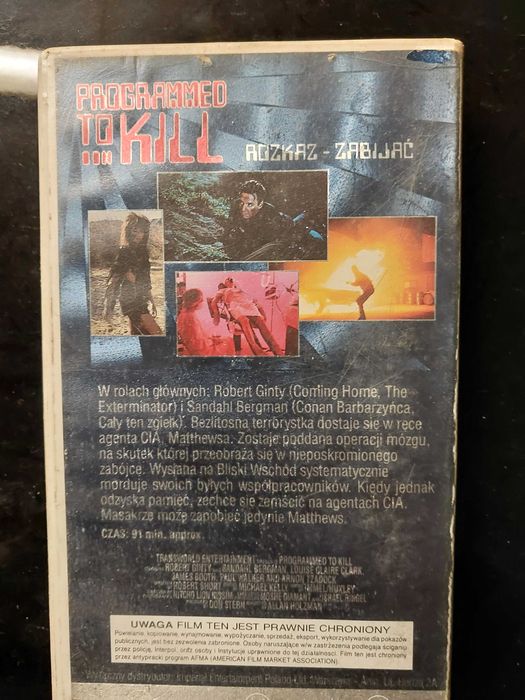 Rozkaz zabijać, vhs
