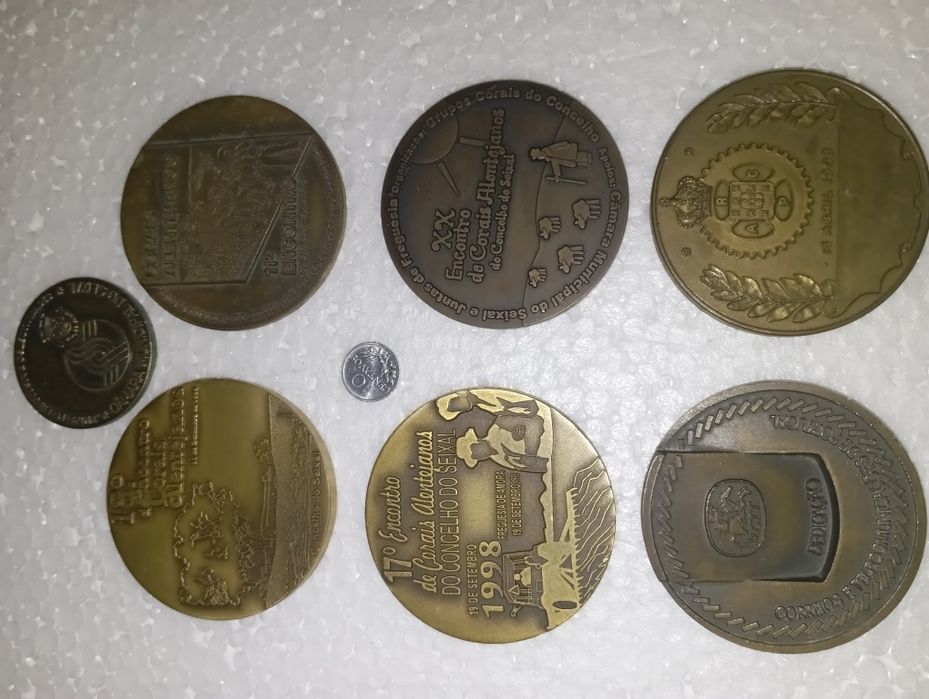 Chapas medalhas antigas