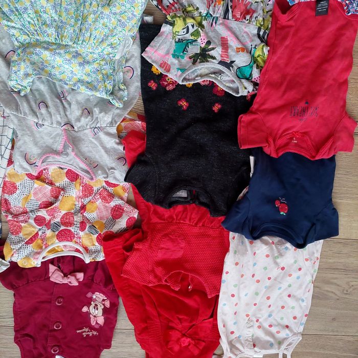 Mega paka ubrań dla dziewczynki różne marki 6-9m 68-74cm