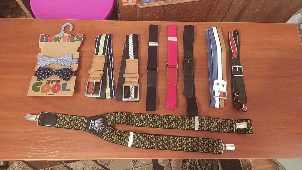 Бабочка, ремінь трикотаж, підтяжки, фартук