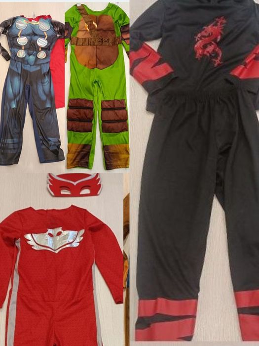 Тематичні костюми на свято,день народження, черепашка ніндзя,ніндзя,за