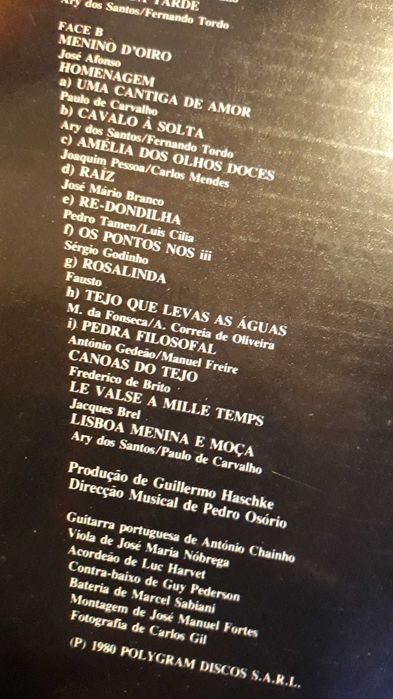 Carlos do Carmo - Ao vivo no Olympia - LP vinil - portes incluídos