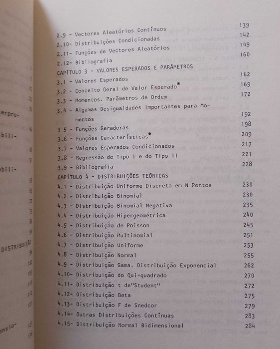 Probabilidades e estatística, Bento José Ferreira Murteira (2 volumes)