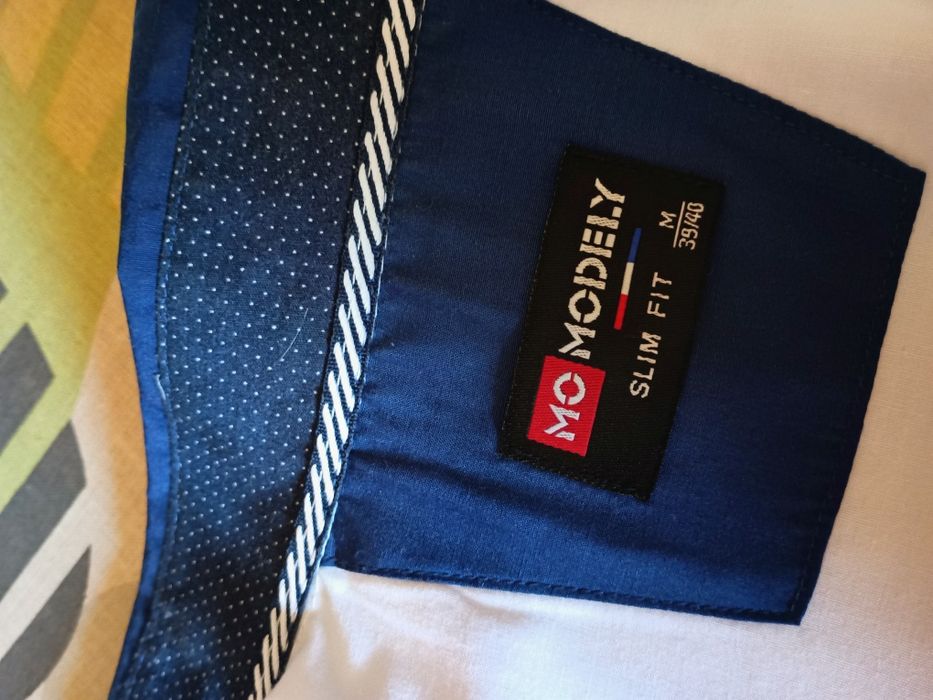 Koszula biała slim fit M   MODELY