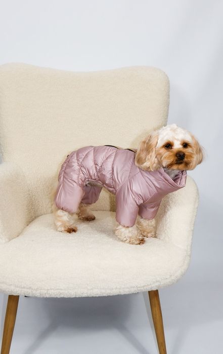 Зимовий комбінезон для собак одяг костюм на флісі