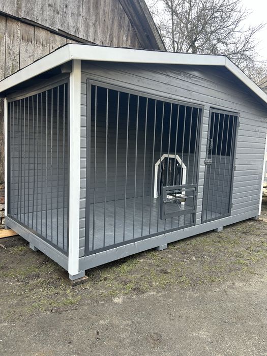 Вольєр для собаки величезний волєр волʼєр буда собаці собакам