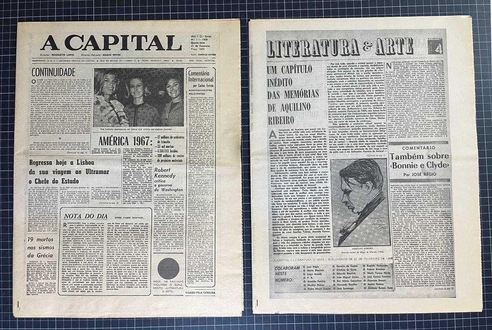 Jornais antigos A CAPITAL