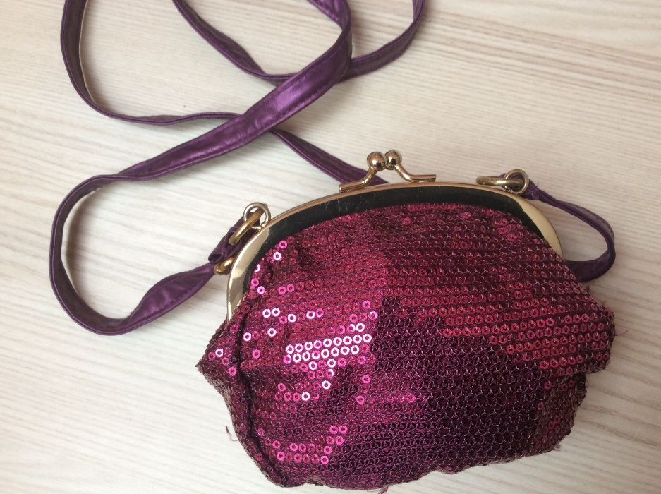 Torebka torebeczka z cekinami RESERVED