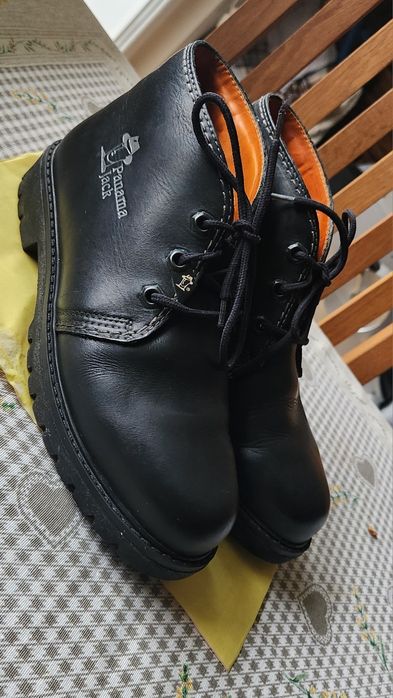 Buty trzewiki Panama Jack  skórzane R.39 Czarne