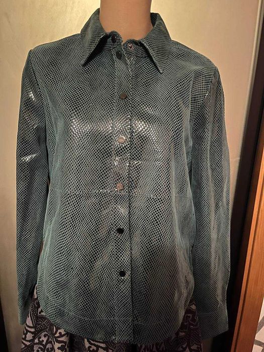 Замшева рубашка/куртка SCOTCH&SODA Maison Scotch 38р. Зеленого кольору