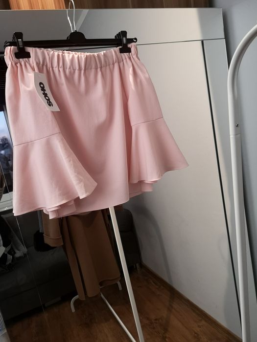 Bluzka hiszpanka pudrowy róż 36 s Nowa